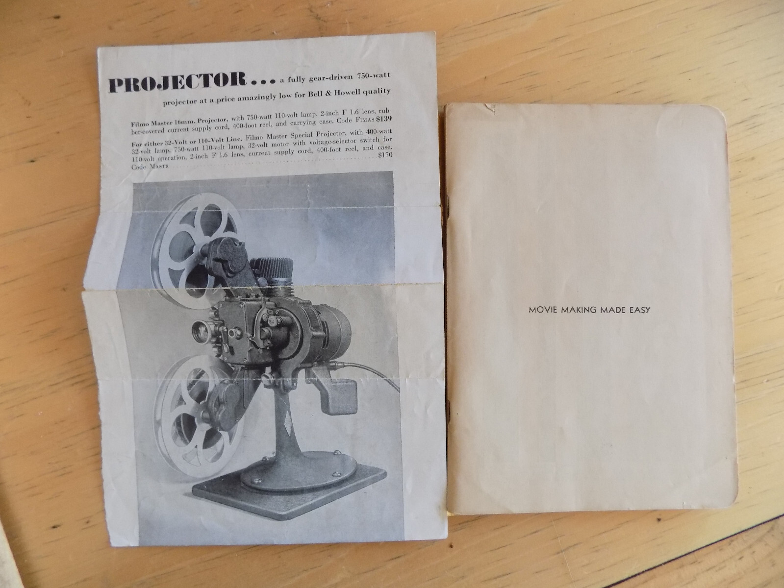 Craig 16 mm Senior Splicer vintage 1949/Movie Making Made Easy 1939 book/3 Reels
