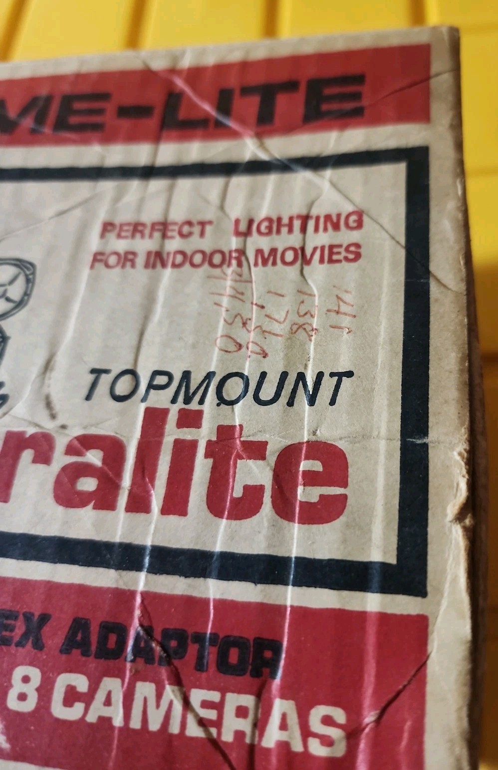 Vintage Topmount Cameralite 91 Acme Lite Movie Camera Light For Super 8 Cameras