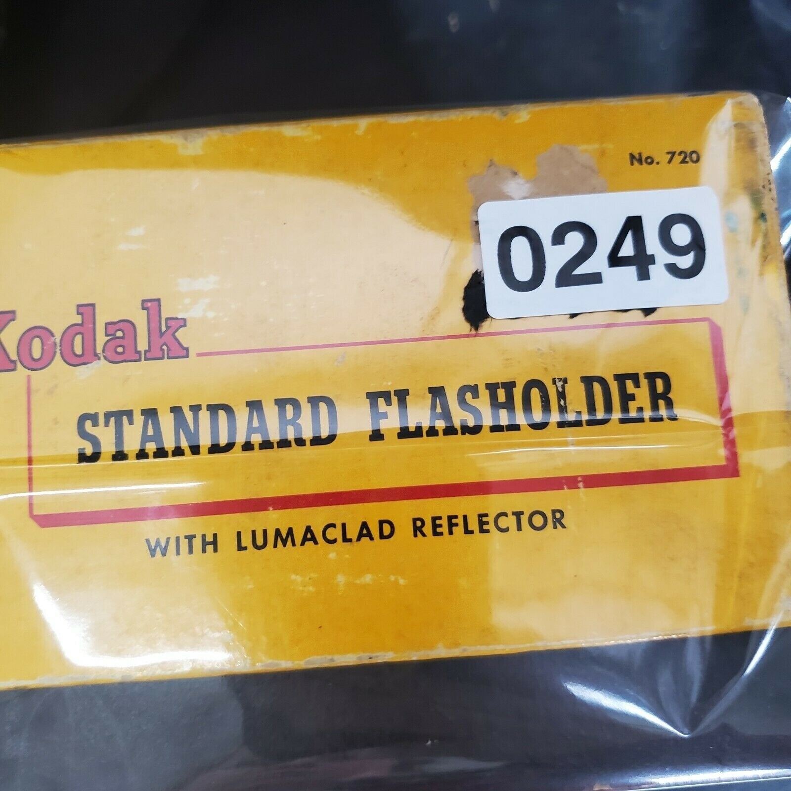 Kodak Standard Flasholder Flash Gun Blue Bulb w Original Box Vintage Photo Prop