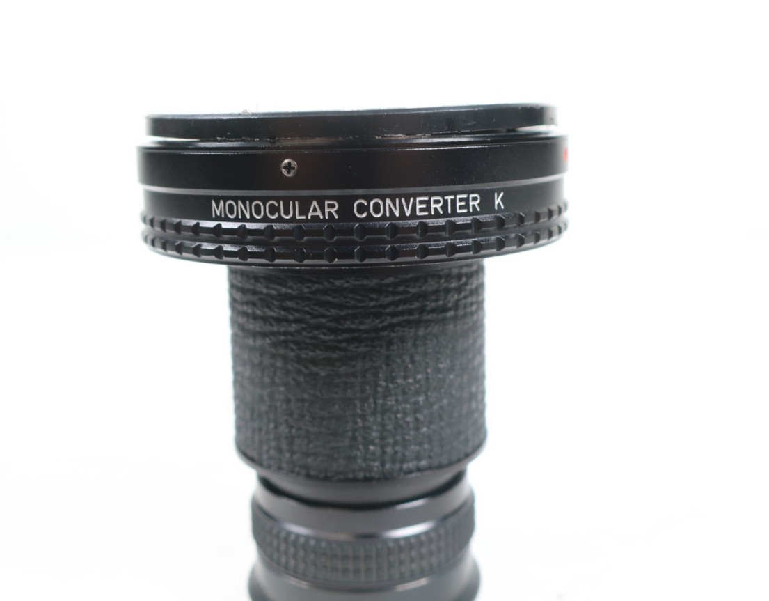 Asahi Pentax Monocular Converter K 2X Teleconverter PK Mount w/ Front Cap & Case