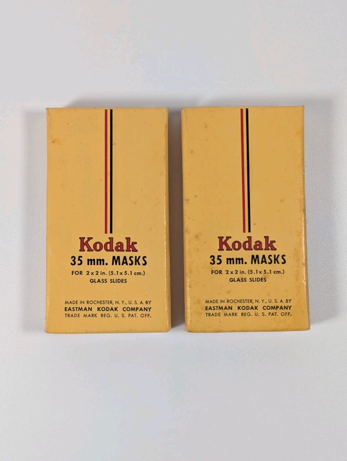Vintage Kodak 35mm Slide Masks for 2″x2″ Glass Slides , 2 Boxes of 50 Vtg