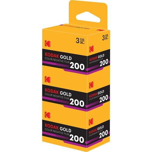 Kodak Gold 200 35mm Film Bundle, 3 Rolls, 36 Exposures Each, for 35mm Film Ca…
