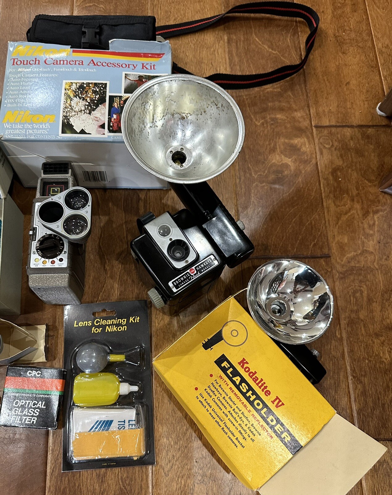 Mixed Lot Of Vintage Camera Accessories Parts Untested