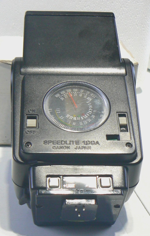 Canon Speedlite 199A Camera Hot Shoe Flash – Needs Battery Tray