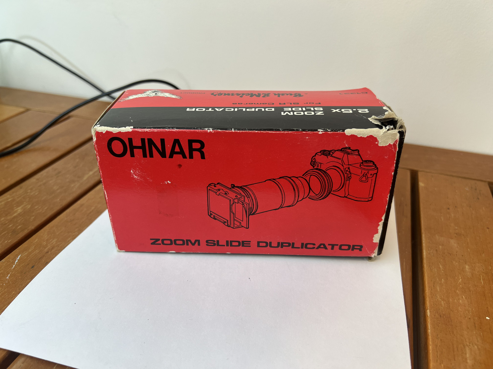 Vintage 2.5 x Zoom Slide Duplicator for SLR Camera by Bush & Meissner