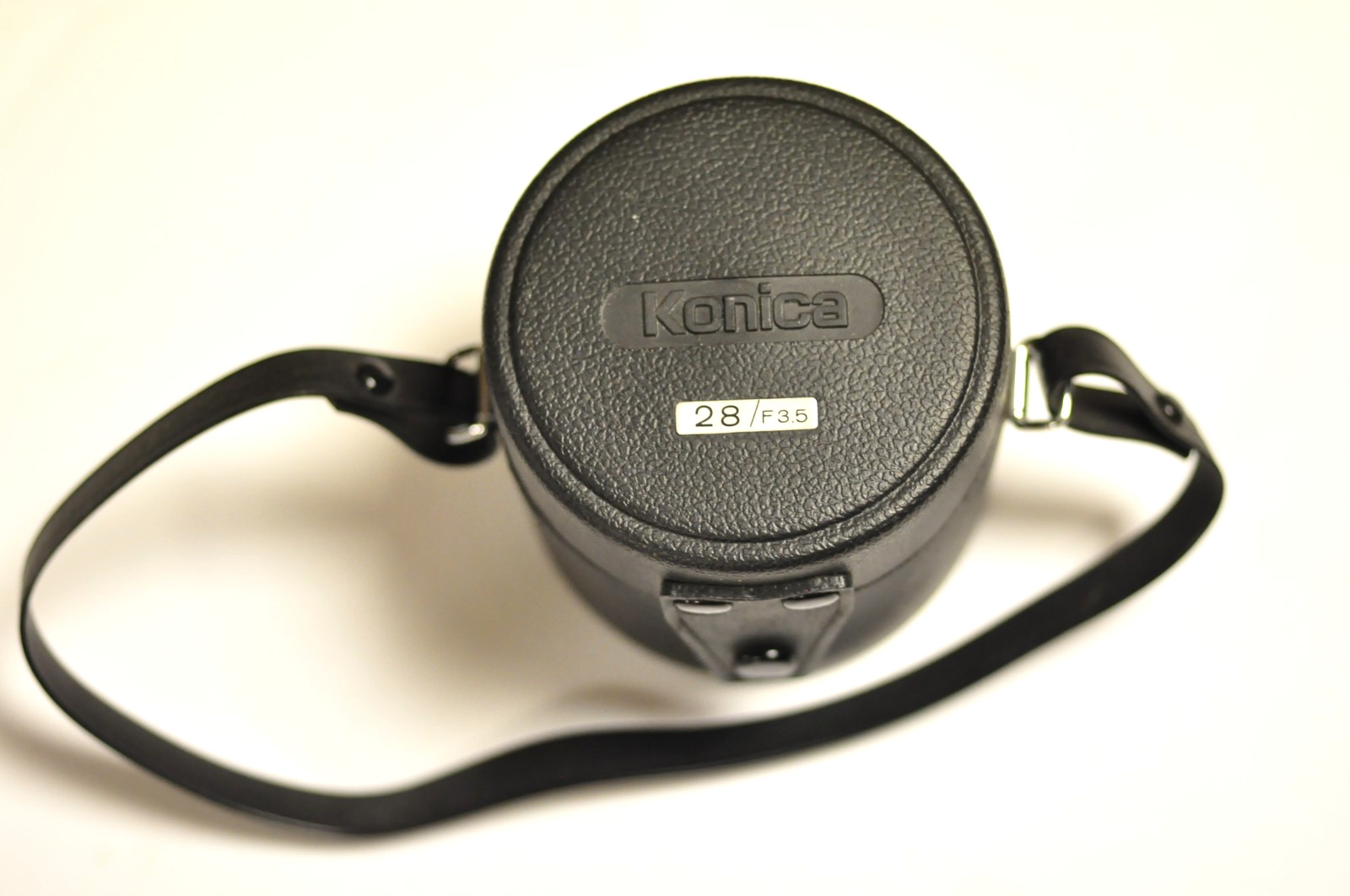 Konica lens case for their 28mm f3.5 manual focus lens.