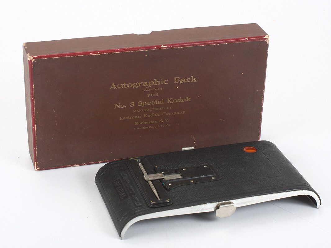 KODAK AUTOGRAPHIC BACK FOR NO. 3 SPECIAL KODAK, WITH STYLUS/BOX/cks/197980
