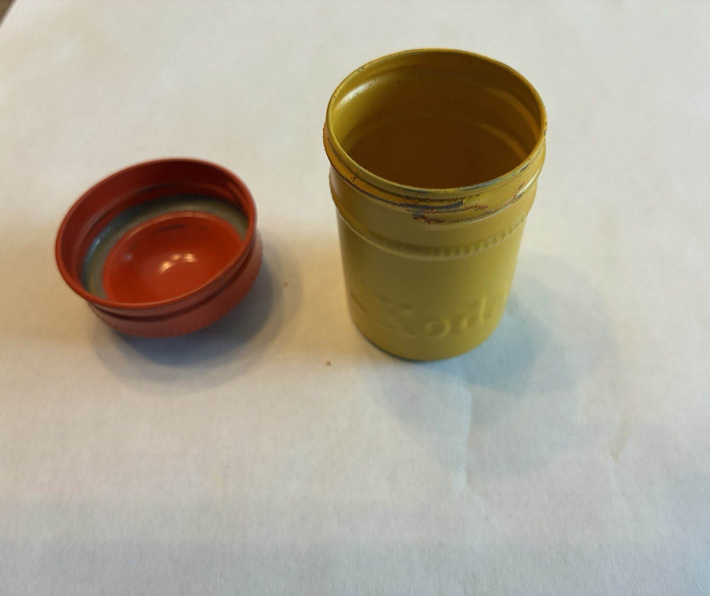 Vintage EASTMAN KODAK COMPANY Metal 2” Film Canister Container
