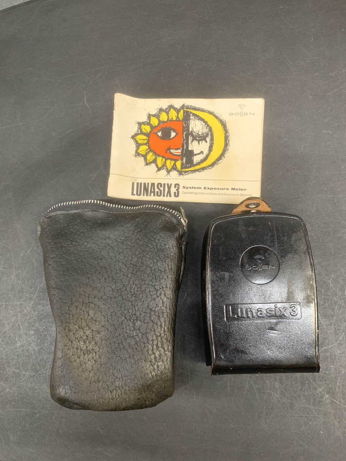 Gossen Lunasix 3 System Exposure Meter Photographic Light Meter – Leather Case