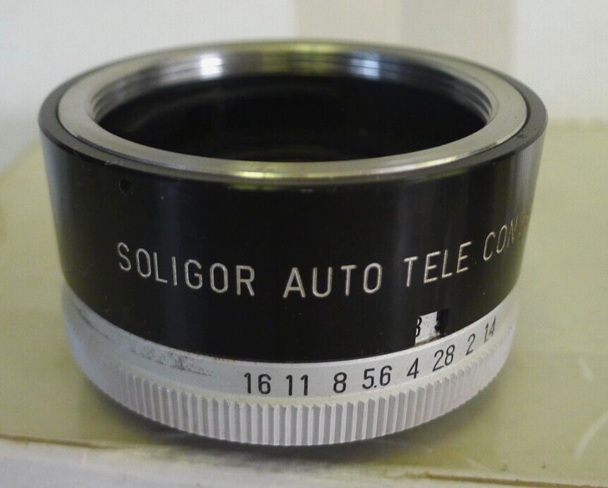 Soligor Auto Tele Converter 2X w/ Case & Both Lens Caps – To Fit Pentax -Japan