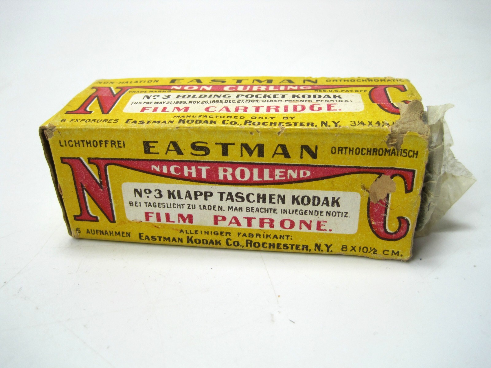 Antique Kodak 118 NC Film & Box for NO. 3 FOLDING POCKET Camera