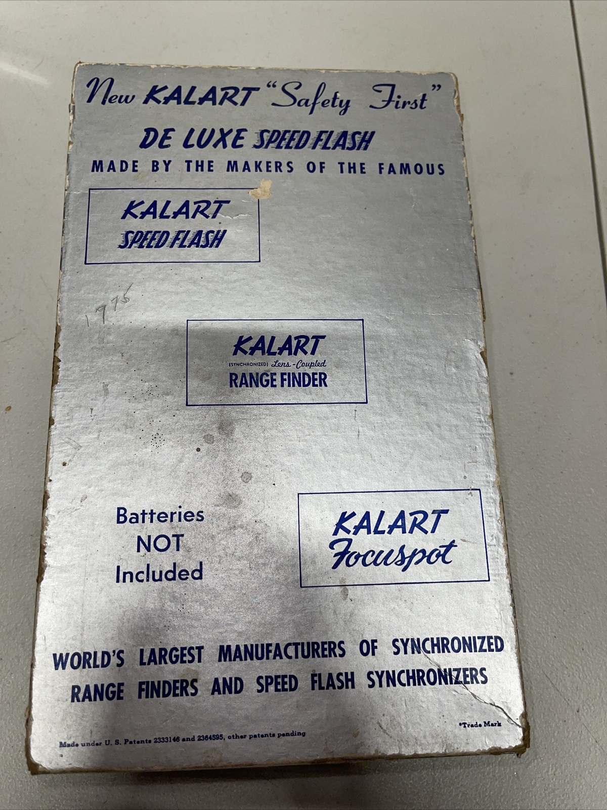 Kalart Speed Flash Safety First De Luxe Compak Original Box 1950’s