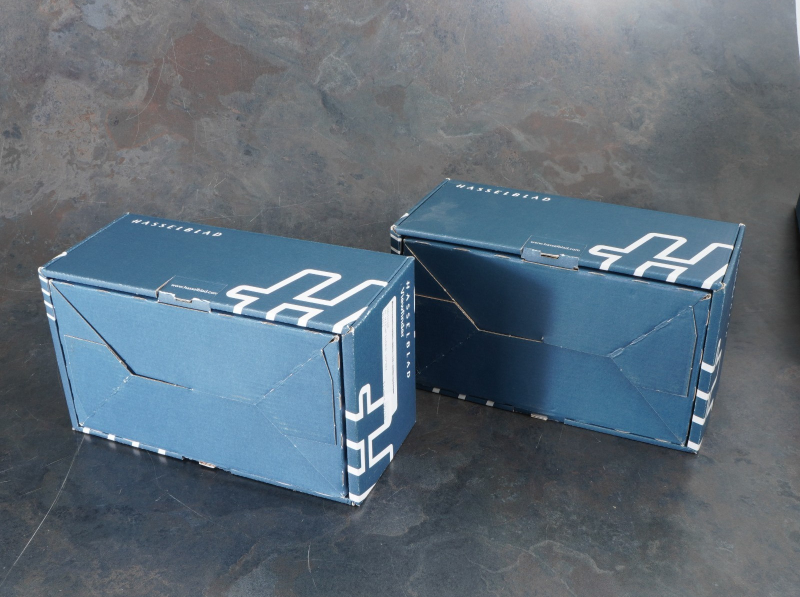 – SET OF 3 HASSELBLAD H SYSTEM RETAIL BOXES-H1 KIT BOX AND (2) HV 90X VIEWFINDER