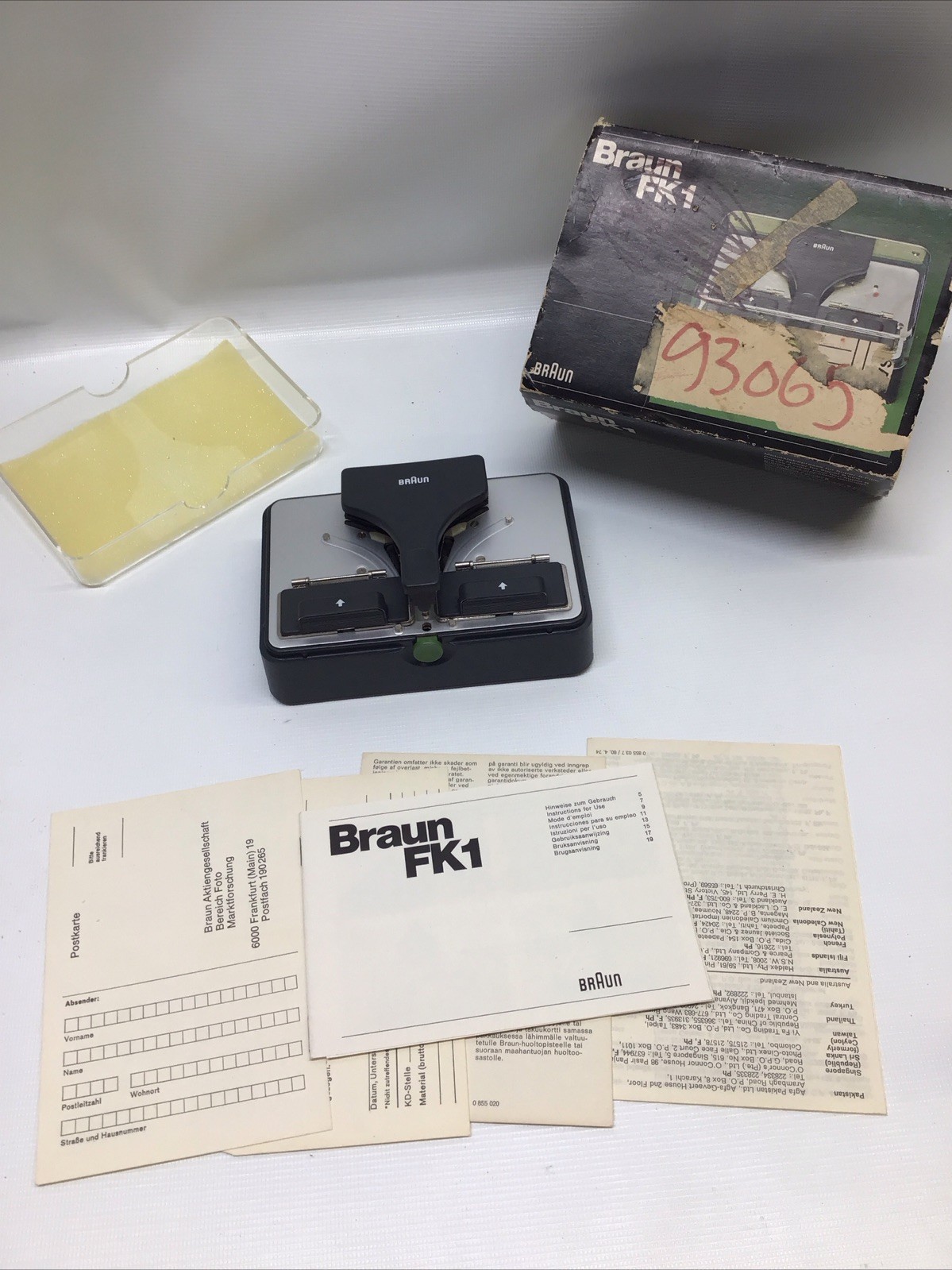 Braun AG Frankfurt/M West Germany FX-1 Motorklebepresse Super 8 Film Splicer