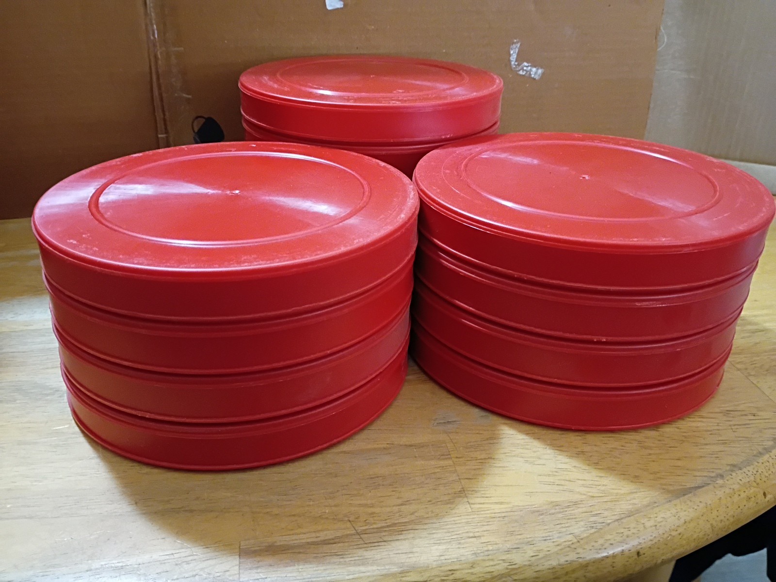 Red Film Canisters Plastic with Metal Reel (whole lot one price)