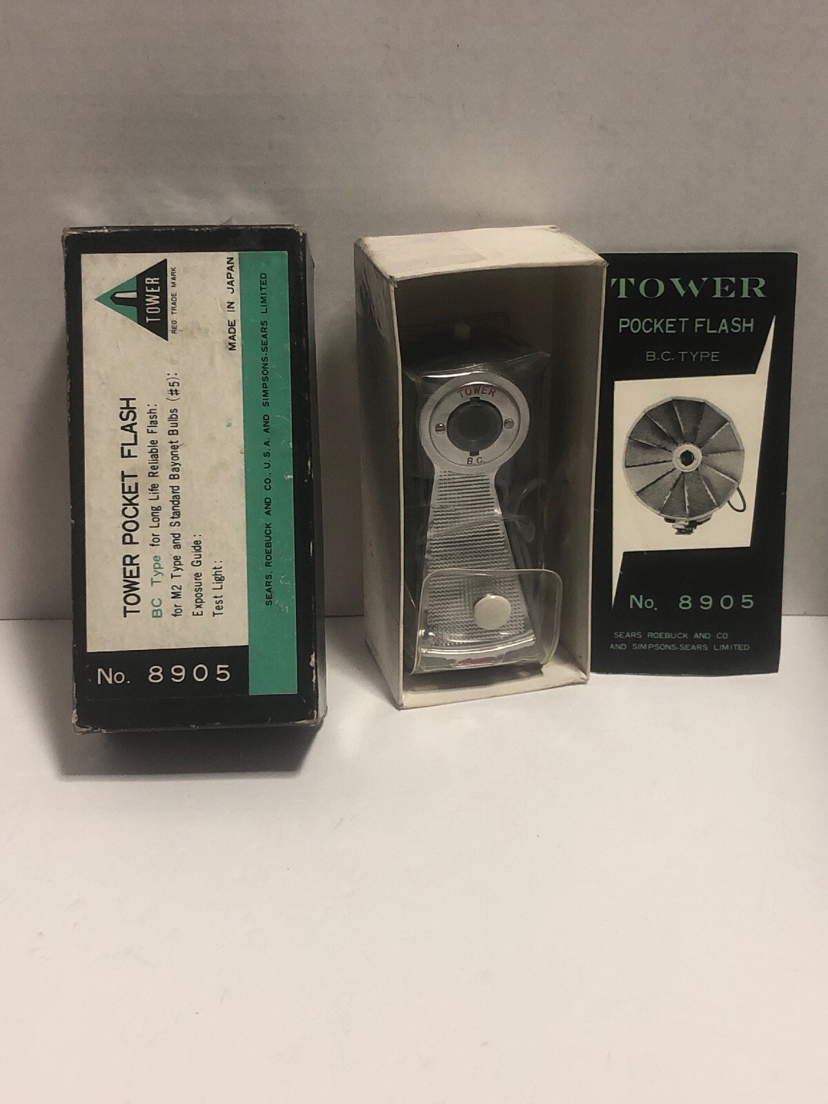 Vintage 8905 Tower Pocket Flaseh Sears Roebuck & Company Made In Japan