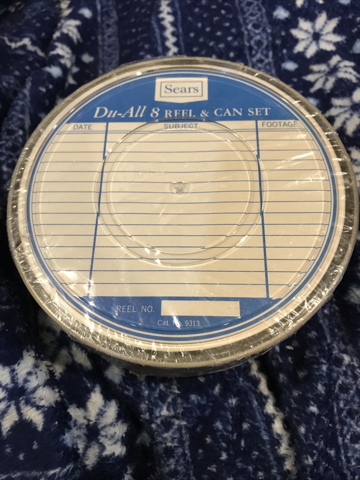 3 VINTAGE SEARS 200 FT 8MM REEL & CAN PAC NIP NOS