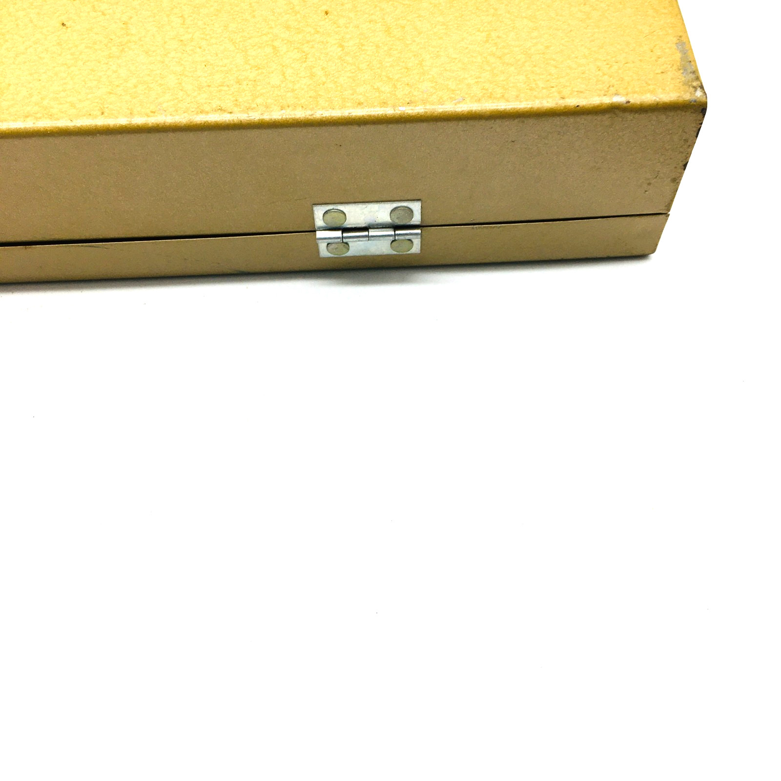 Vintage Kenco Metal Storage 8″ x 14″ Slide File Box Gold