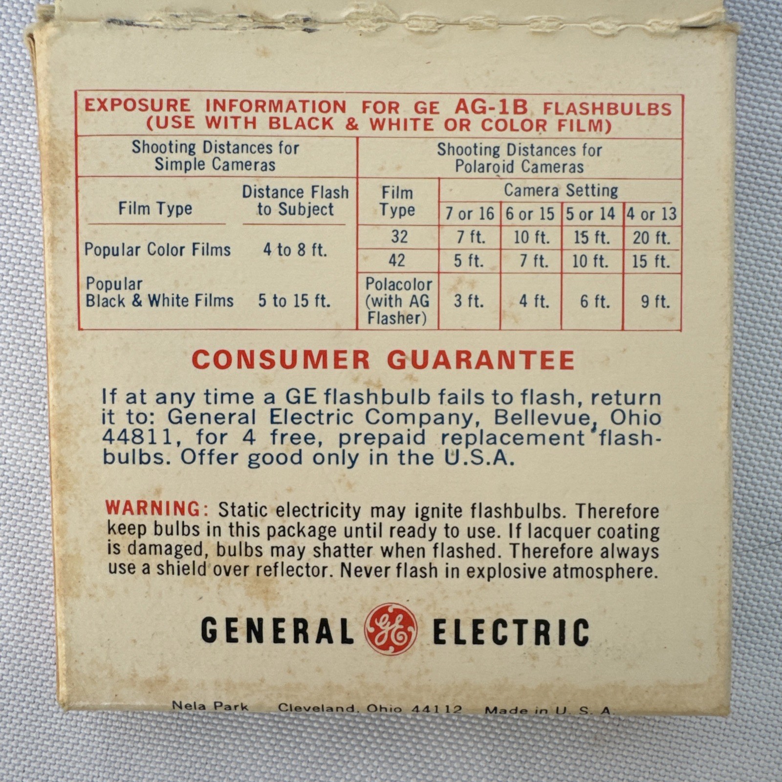 NOS ORIGINAL 3-12pk GE Blue Dot AG-1B Vintage Flash Bulbs Flashbulb