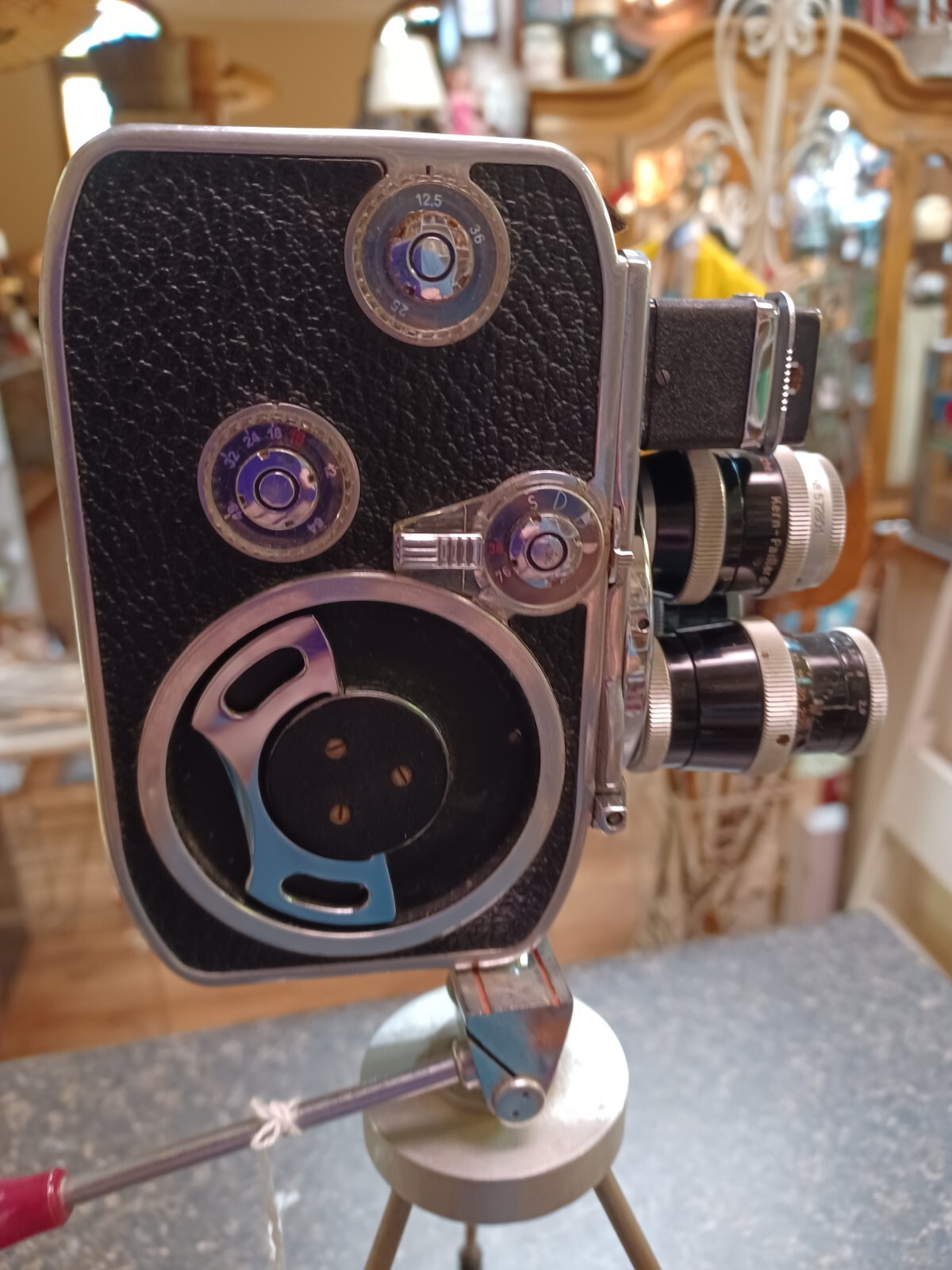 Swiss Bolex Paillard 3 Lens Camera & Tripod