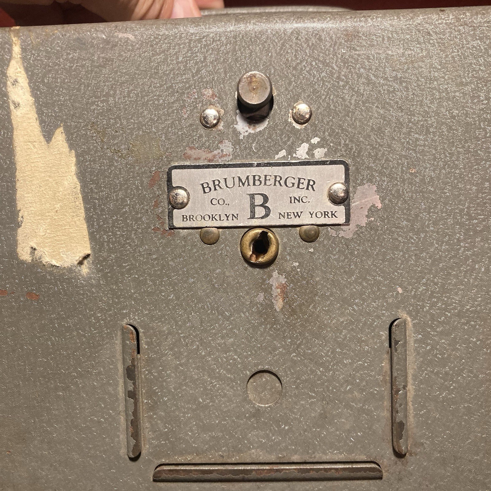 Vintage Brumberger Movie Case For 8mm Movies, w/ 7 movie Canisters, Reels