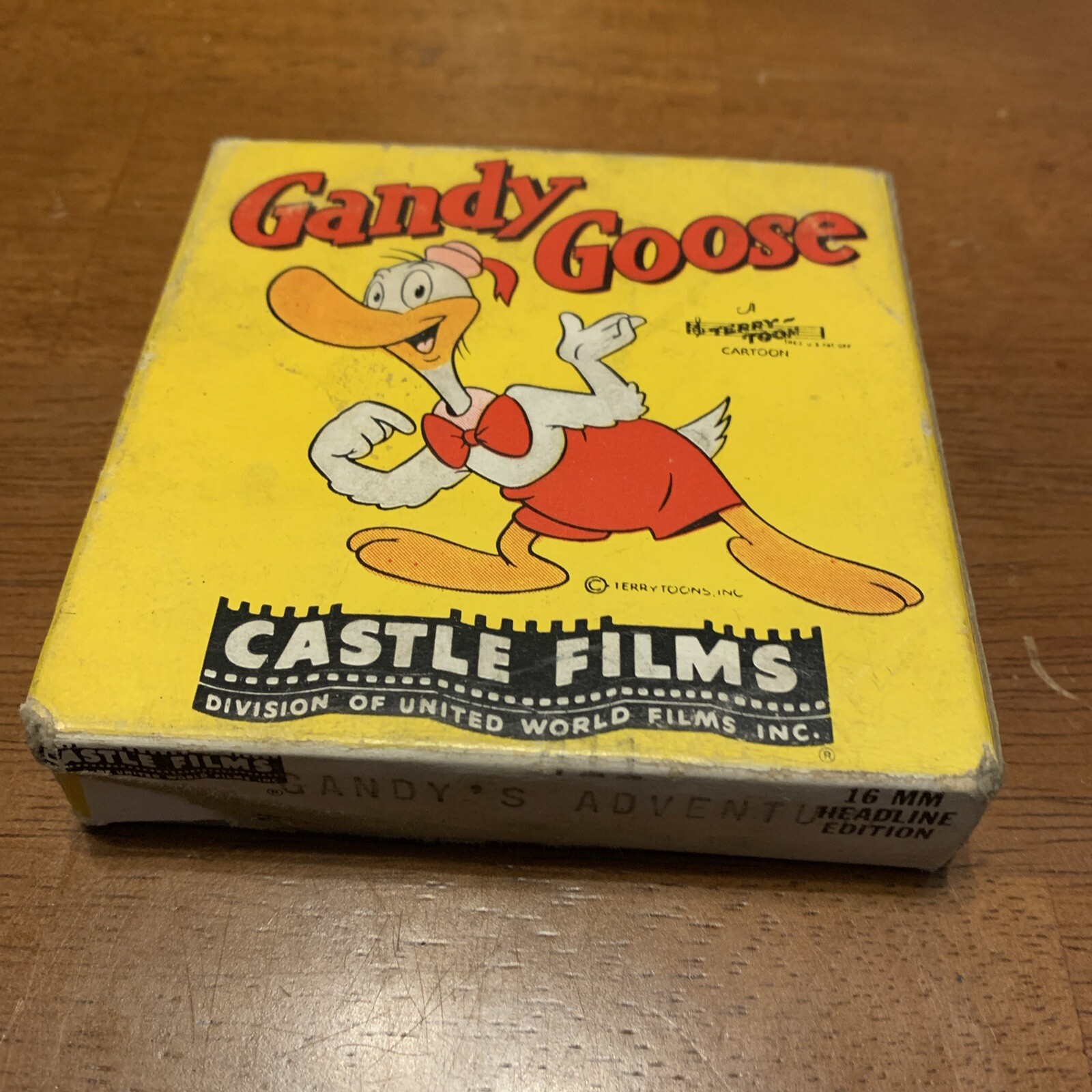 Vintage Gandy Goose Flies High Castle Films 16mm Reel #411