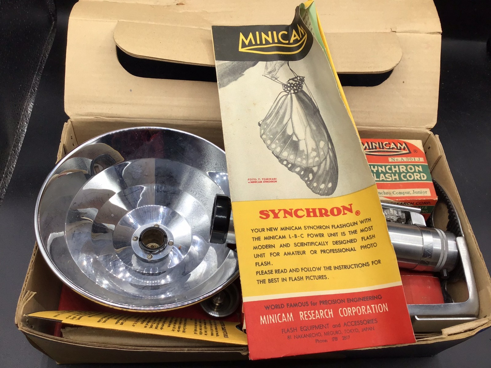 MINICAM SYNCHRON JUNIOR Flash-Unit 1950’s – in box