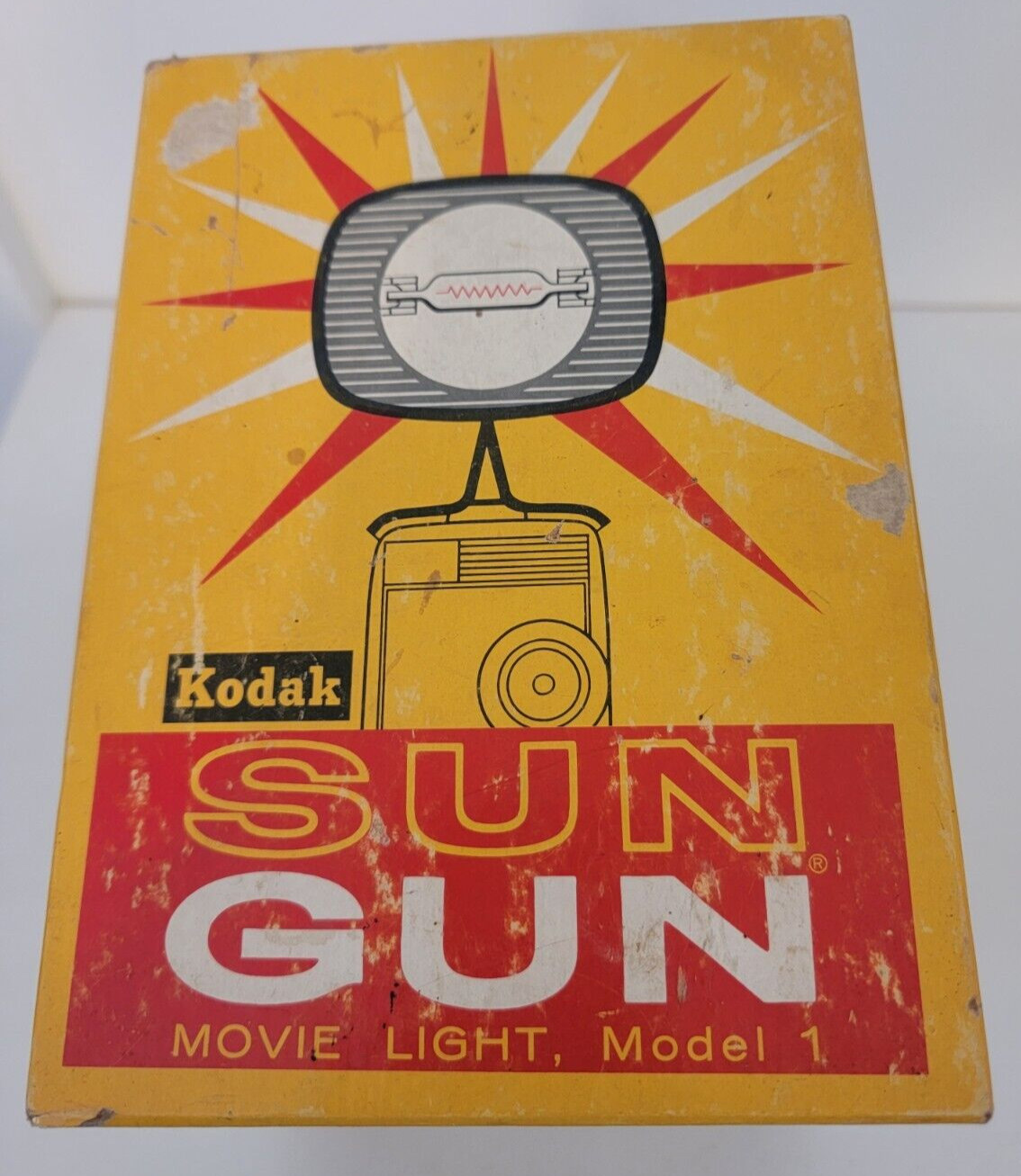 Vintage Kodak Sun Gun Movie Light Model No. D371 – UNTESTED IN BOX