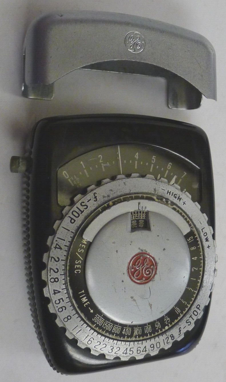 GE PR-1 Exposure Light Meter +Incident Light Attachment – Made in USA – TESTED