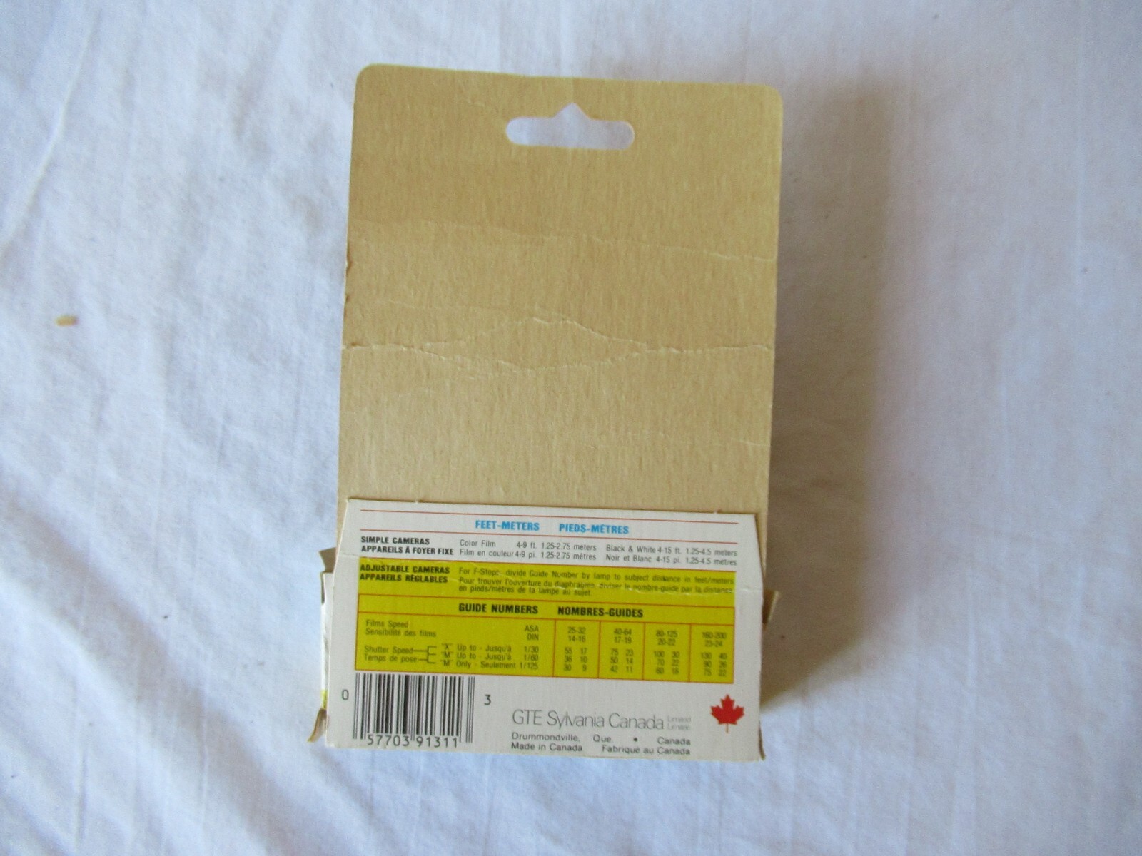 Old Stock 1990’s GTE Sylvania Blue Dot Flash Cubes 2 Cubes