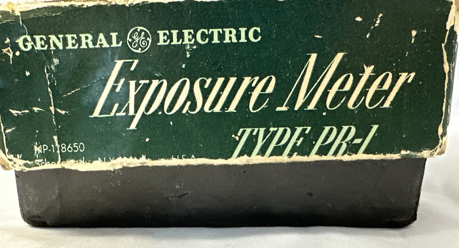 GE Exposure Meter Type PR-1 Light Meter Box For Parts or Display Only Vintage