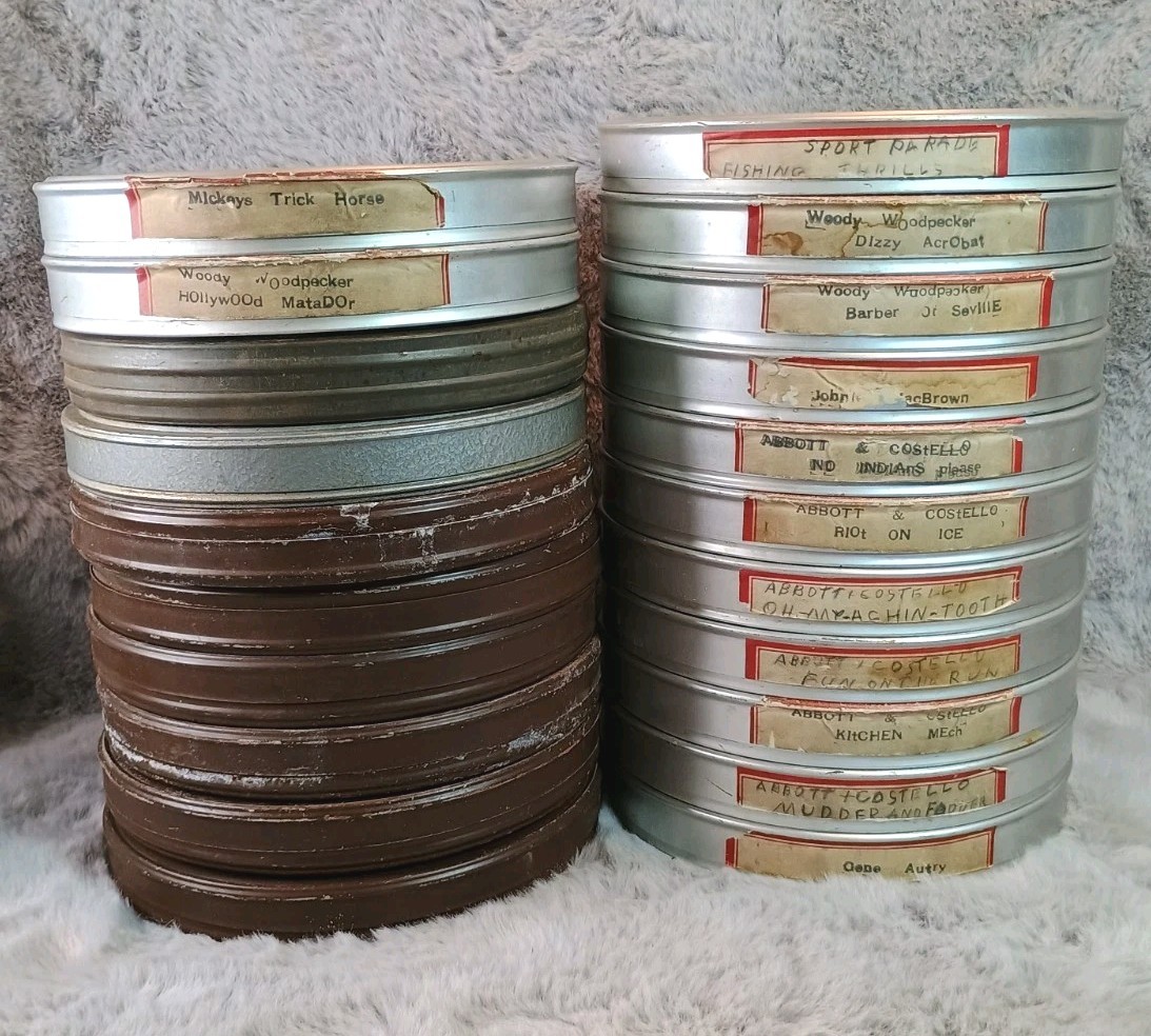 21 Vintage Empty Film Tins Canisters Variety Bundle Lot