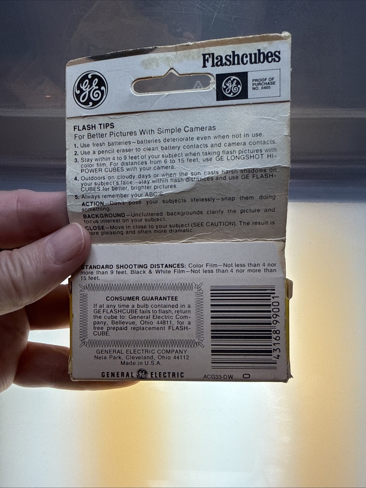 Vintage GE Flashcubes – Set Of 3 Cubes New in Original Box! Sealed NOS NIB