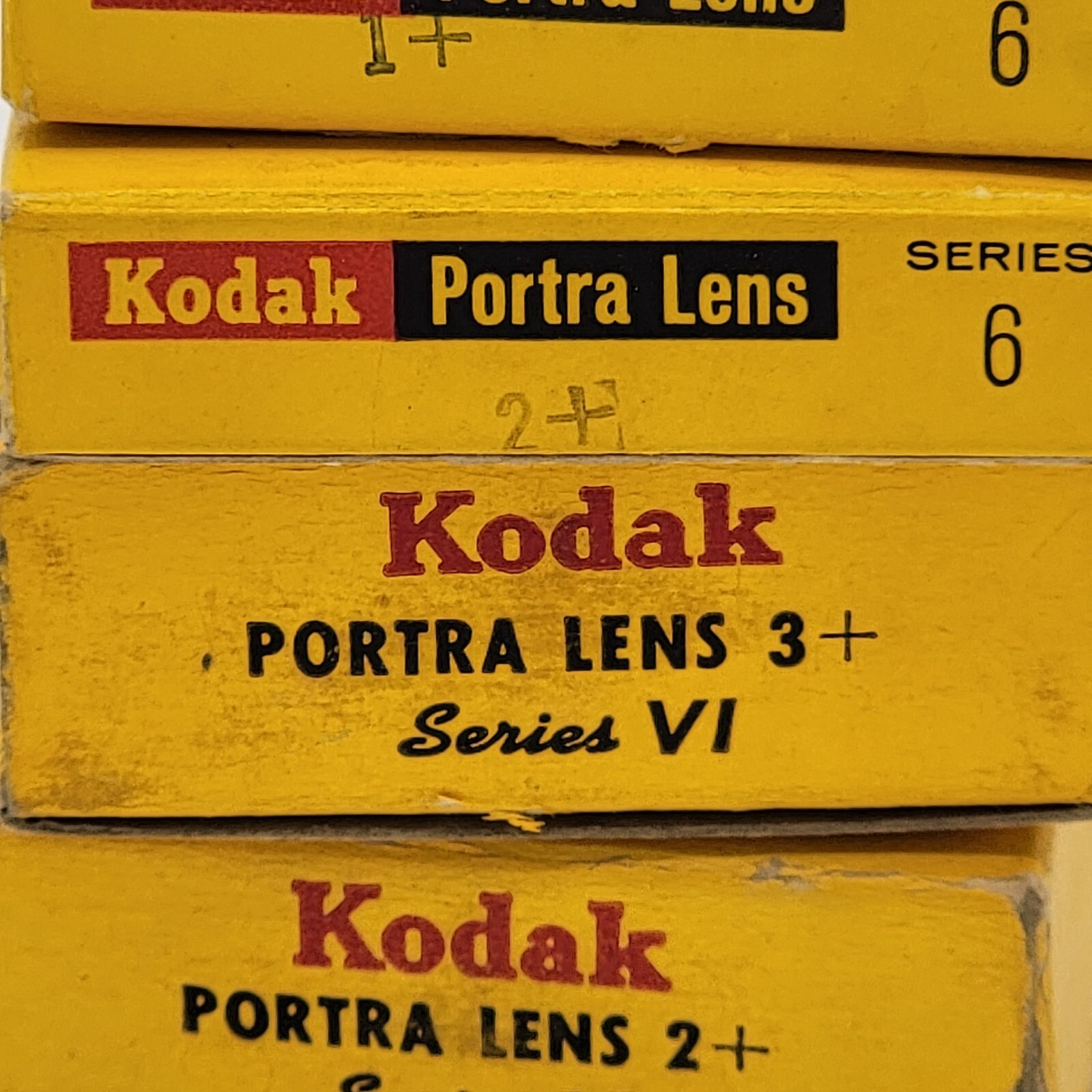 Kodak Series VI Portra Lens Lot of 4, includes Lens, Plastic Cases & Boxes READ