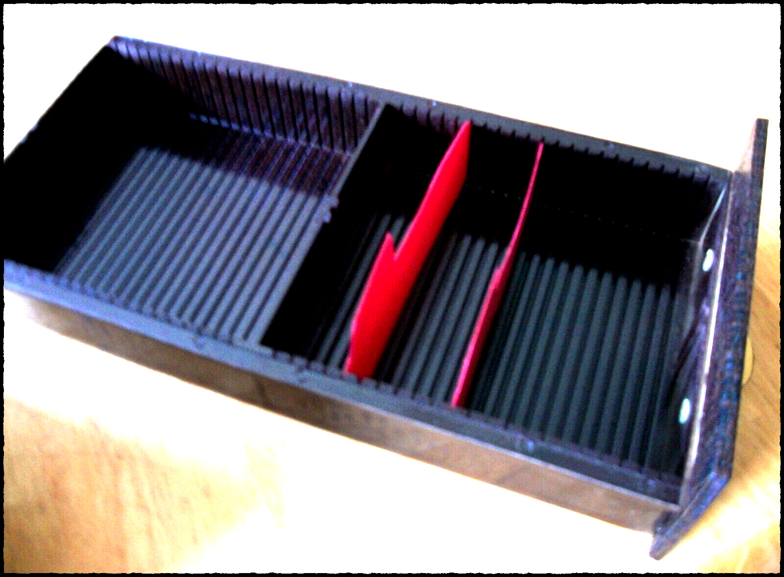 VTG MID CENTURY 3 Drawer Slide Case Barnett & Jaffe BAJA 10x8x53 PRESTIGE IND.