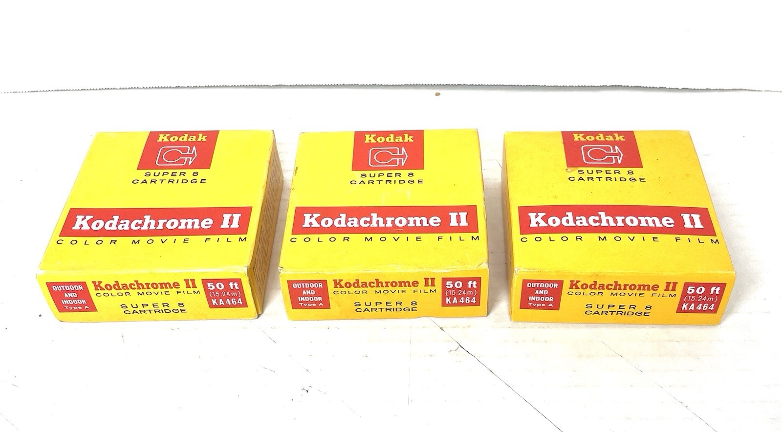 VINTAGE 5 LOT EXPIRED SEALED KODACHROME II MOVIE FILM 50ft 1972, 100ft 1965-66
