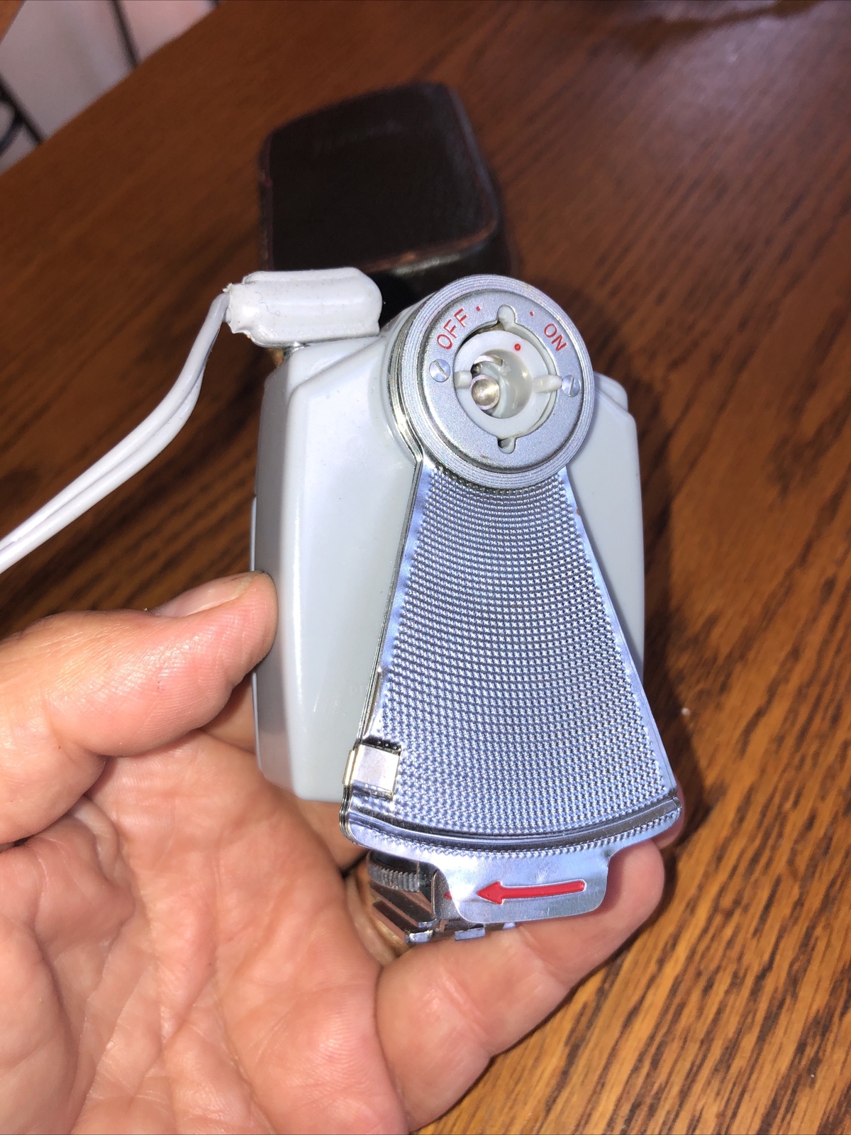 Ricoh BC-605 Folding Camera Flash Unit with Leather Soft Case | Untested