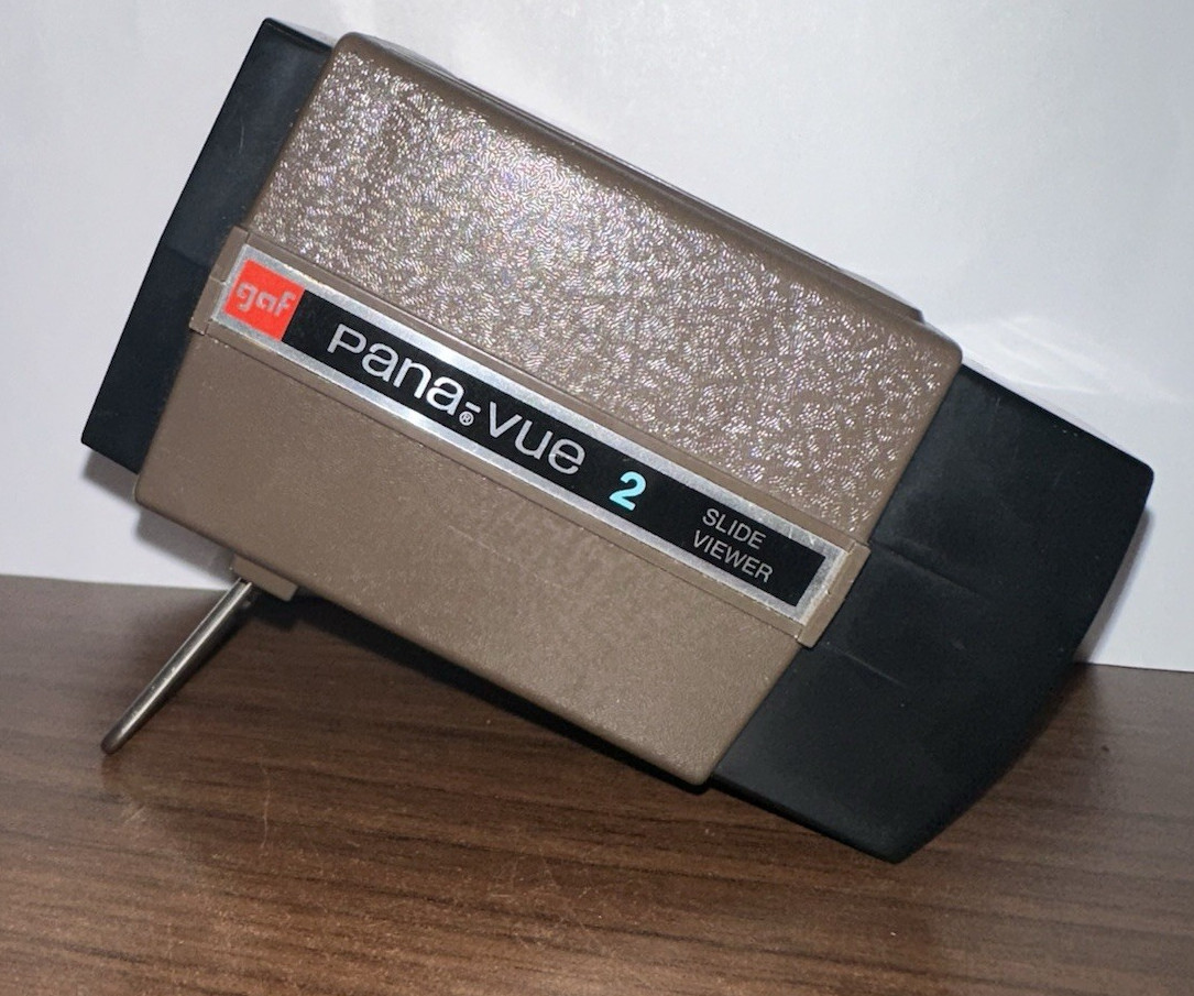 GAF Pana-Vue 2 Slide Viewer (Untested) Vintage 35 mm 2×2 inch slide viewer
