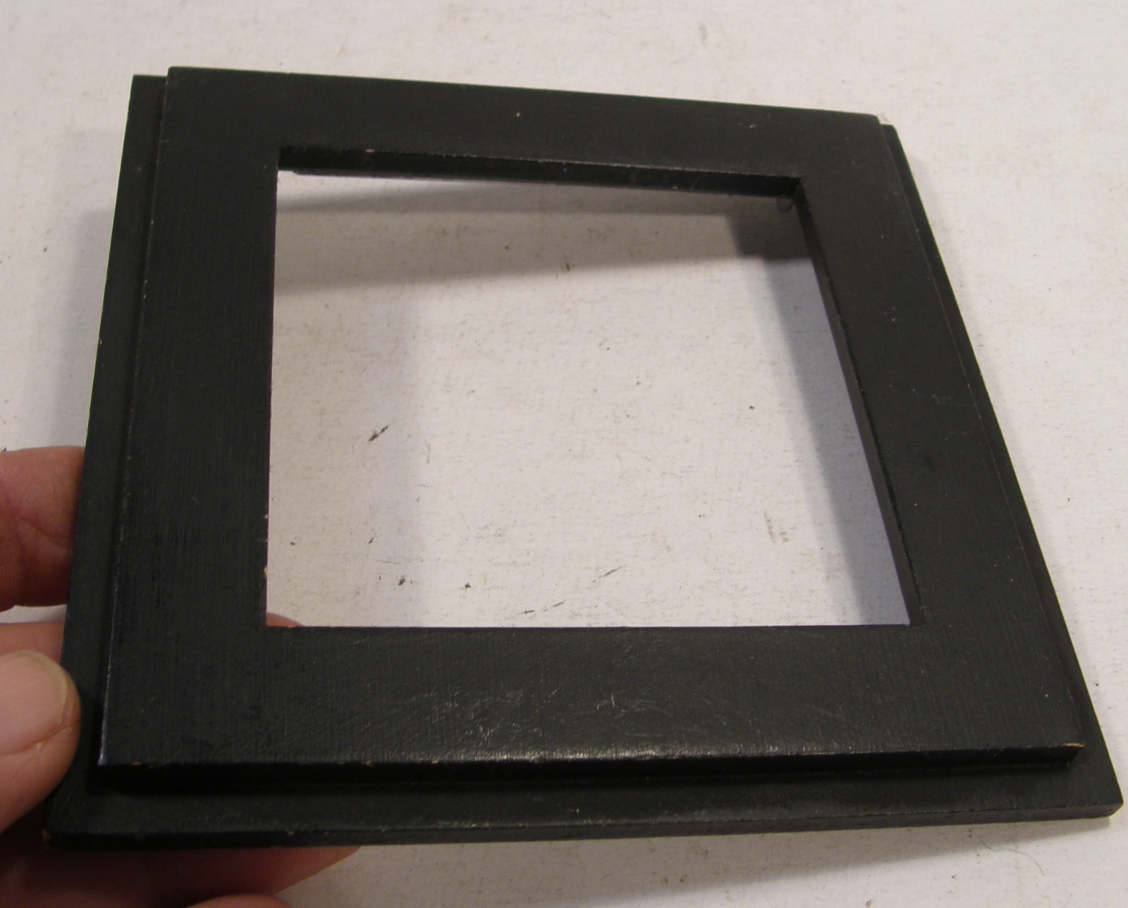 VINTAGE WOODEN GRAFLEX 4×5 SPEED GRAPHIC RECESSED LENS BOARD 5 3/16″ SQUARE