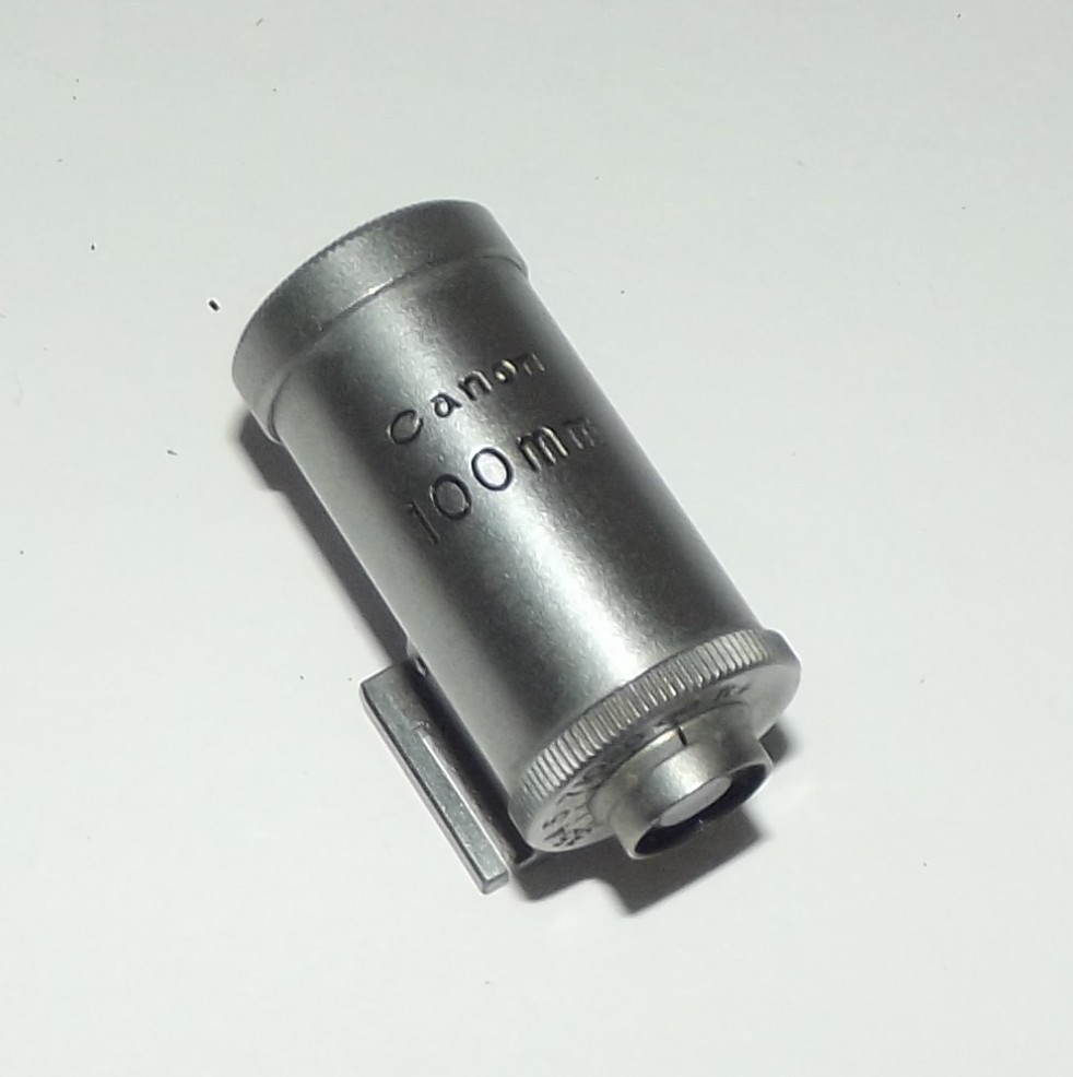 Canon Viewfinder for Canon Rangefinder 100mm 1:3.5 Lens – Cold Shoe Attachment