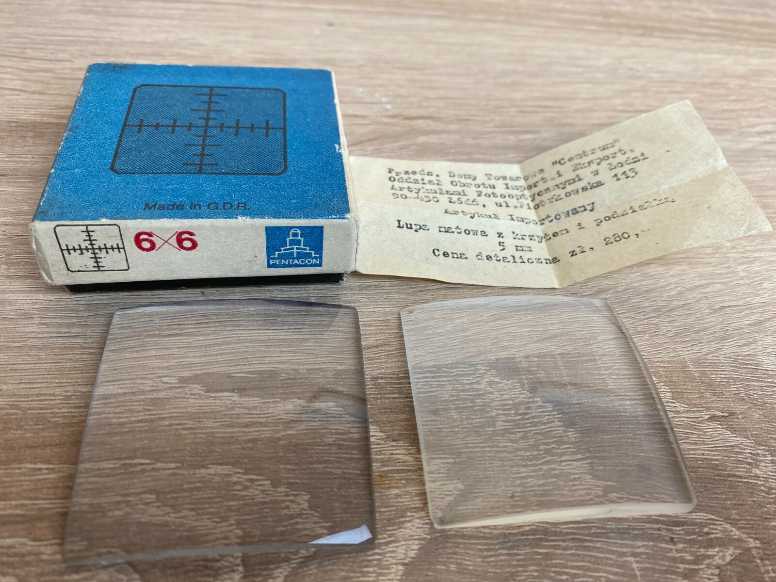 Vintage magnifier Pentacon 5mm 6×6 Made in G.D.R.