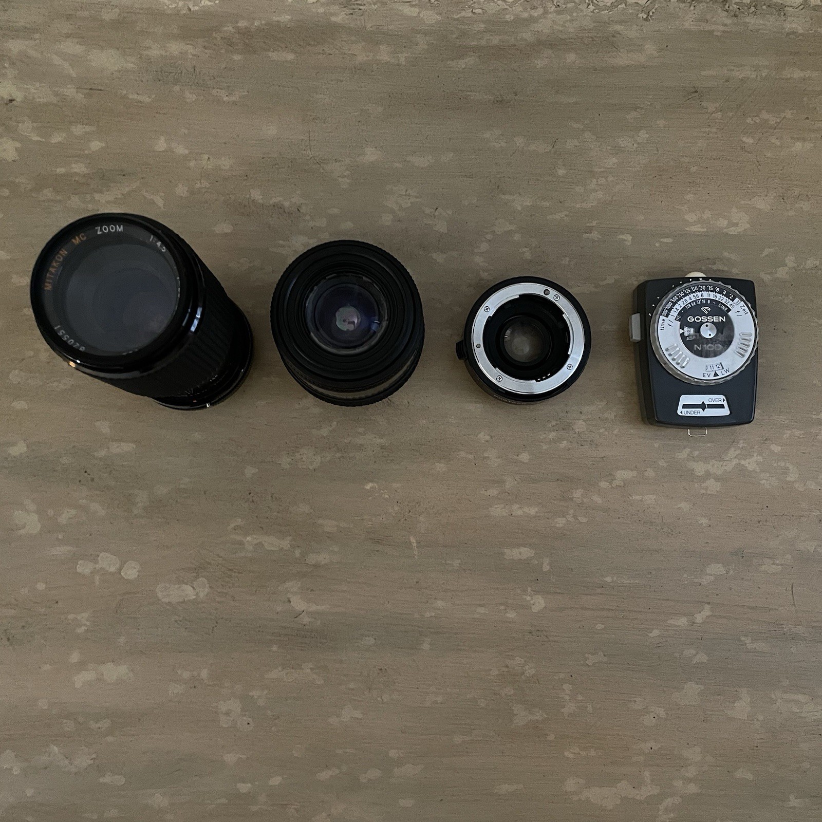 Lot Of Camera Lens Equipment Mitakon Tokina Photoco Gossen Used