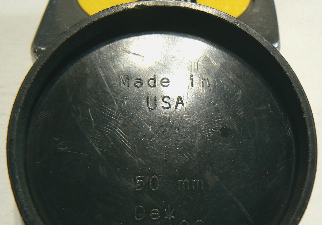 50mm Push On Dew Tec Plastic Lens Cap – Made in U.S.A.