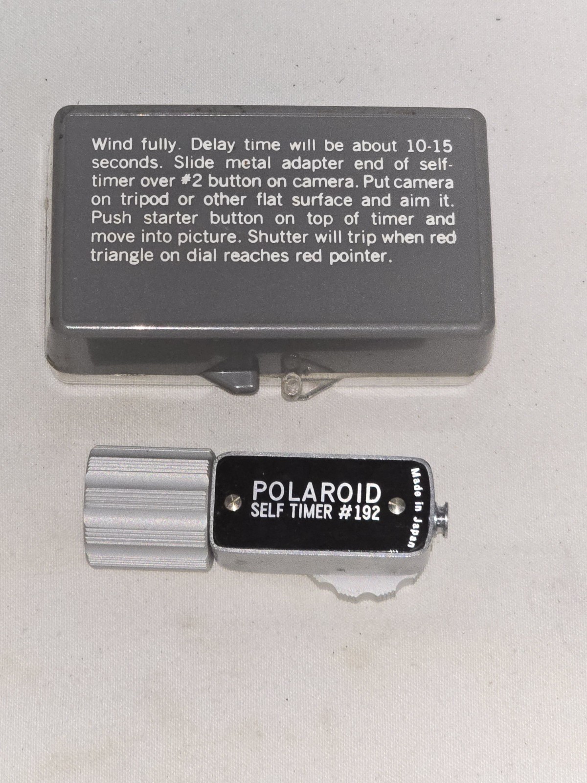 Vintage Polaroid Self Timer #192 w Case – Color Pack Cameras – Tested – Japan