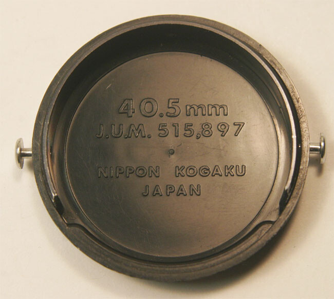 Nikon Nikkor 40.5mm Lens Cap for Rangefinder RF Super Clean