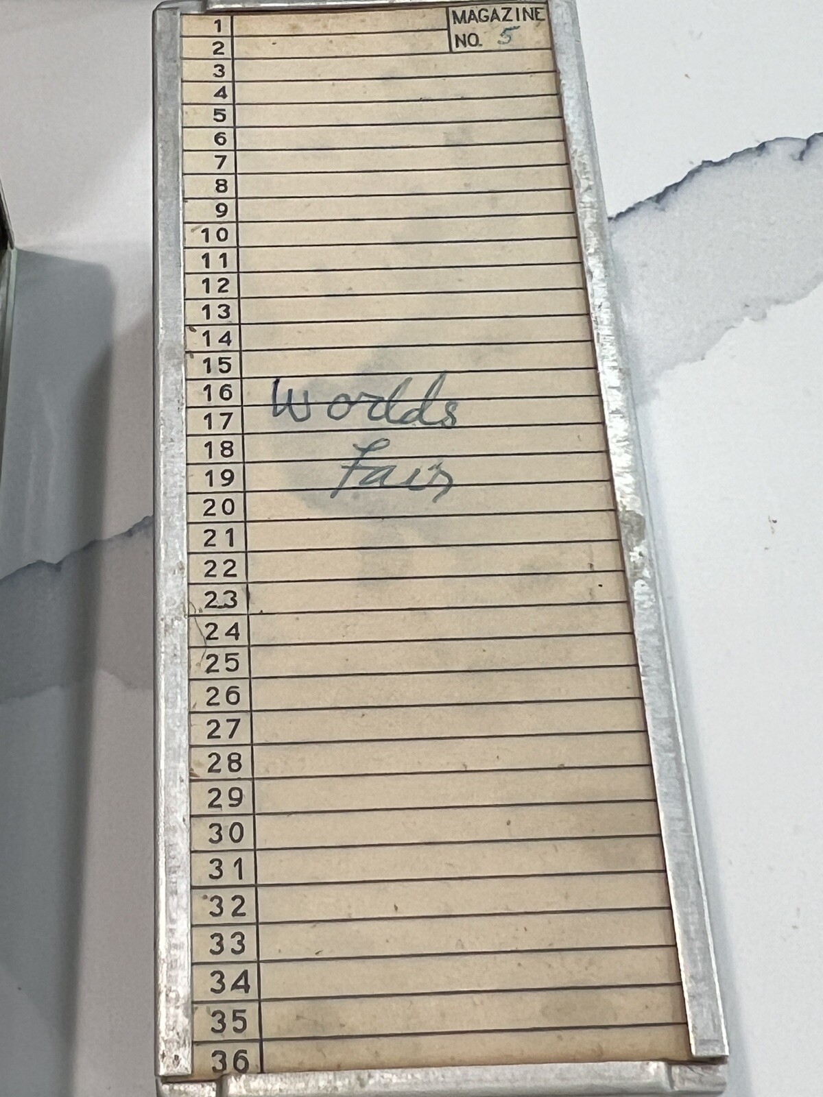 VTG Barnett & Jaffe Baja Portable Slide Storage Case 16 Argus/Airequipt Magazine