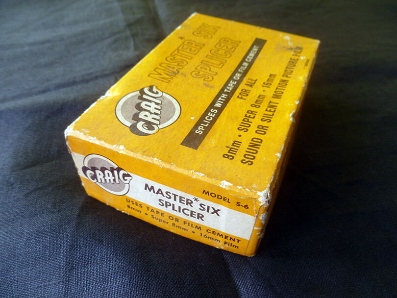 ~ vintage Craig MASTER SIX SPLICER ~ Model S-6 ~ 8mm, Super 8 & 16mm ~ FILM