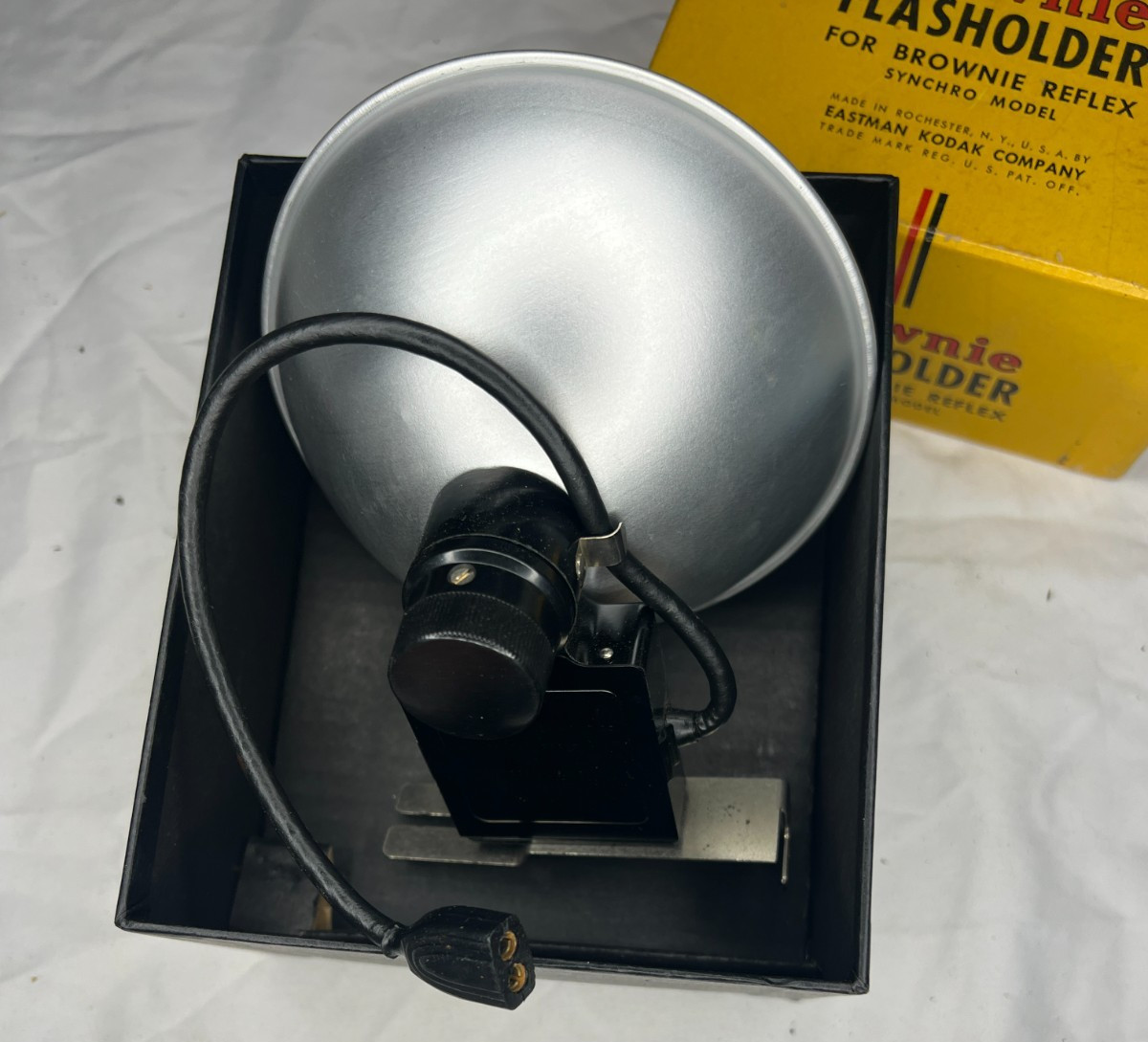 Brownie Flasholder For Brownie Reflex Synchro Model In Box