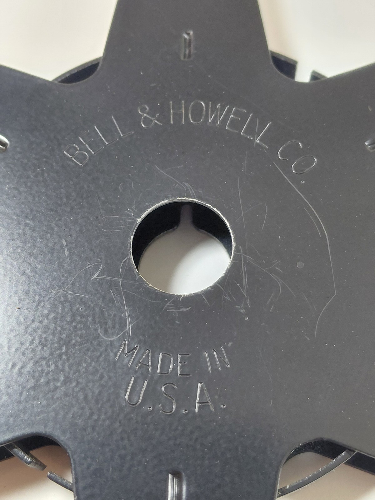 Vintage Bell & Howell 7″ Black Plastic 400ft 600ft Movie Film Reel 8mm Super 8