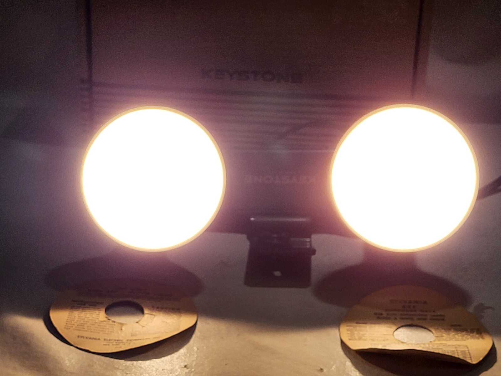 Vintage Keystone Indoor Movie Light Bar Including 2 Photo 300 Watt Bulbs